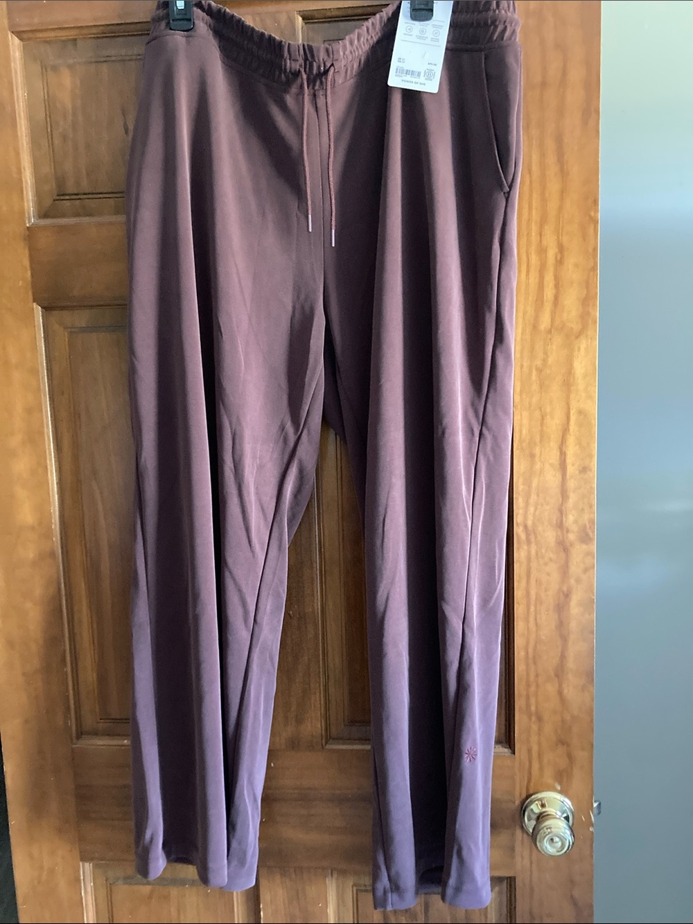 Athleta espresso brown soft stream  Drawstring Track Pants